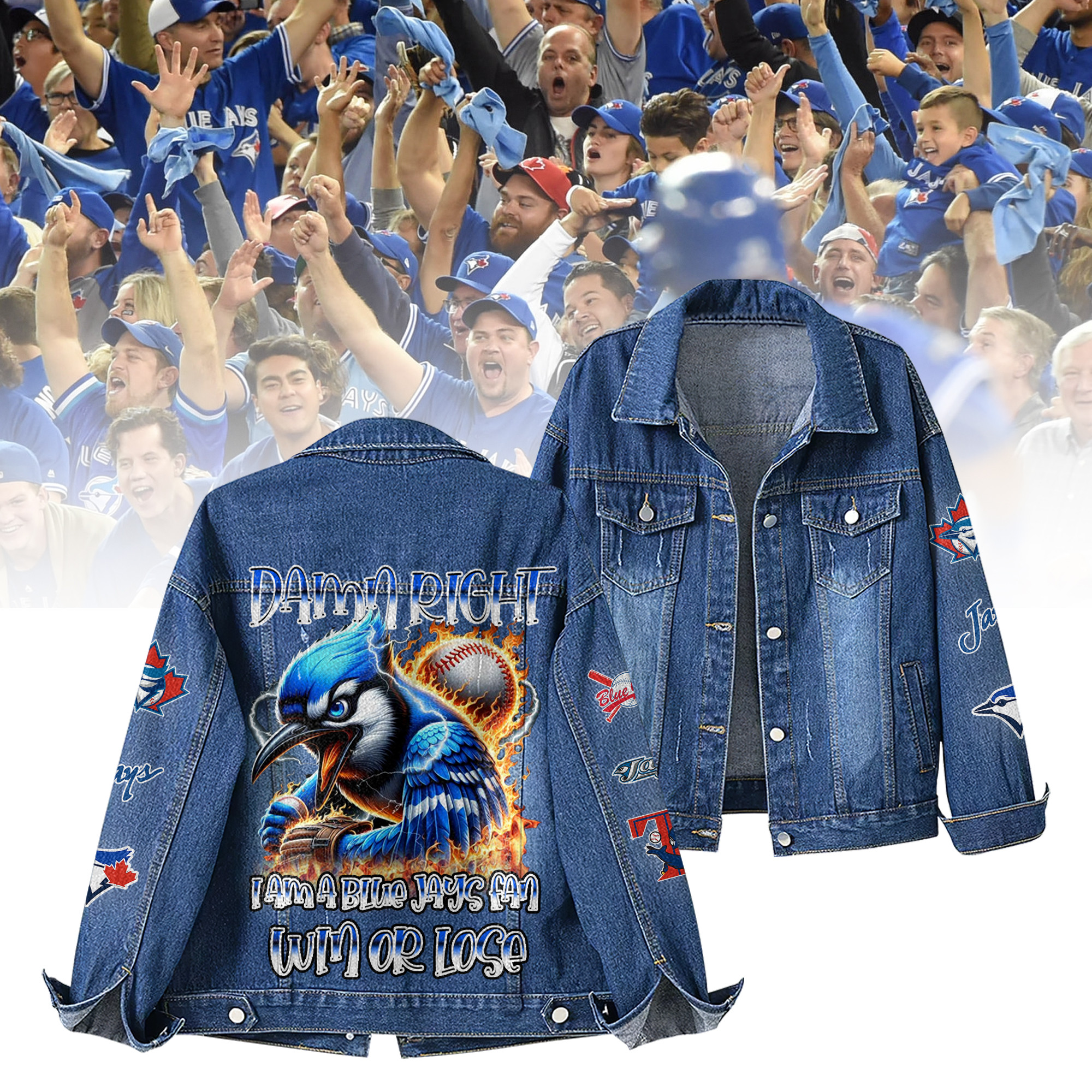 Toronto Blue Jays MLB Denim Jacket Gift For Fans