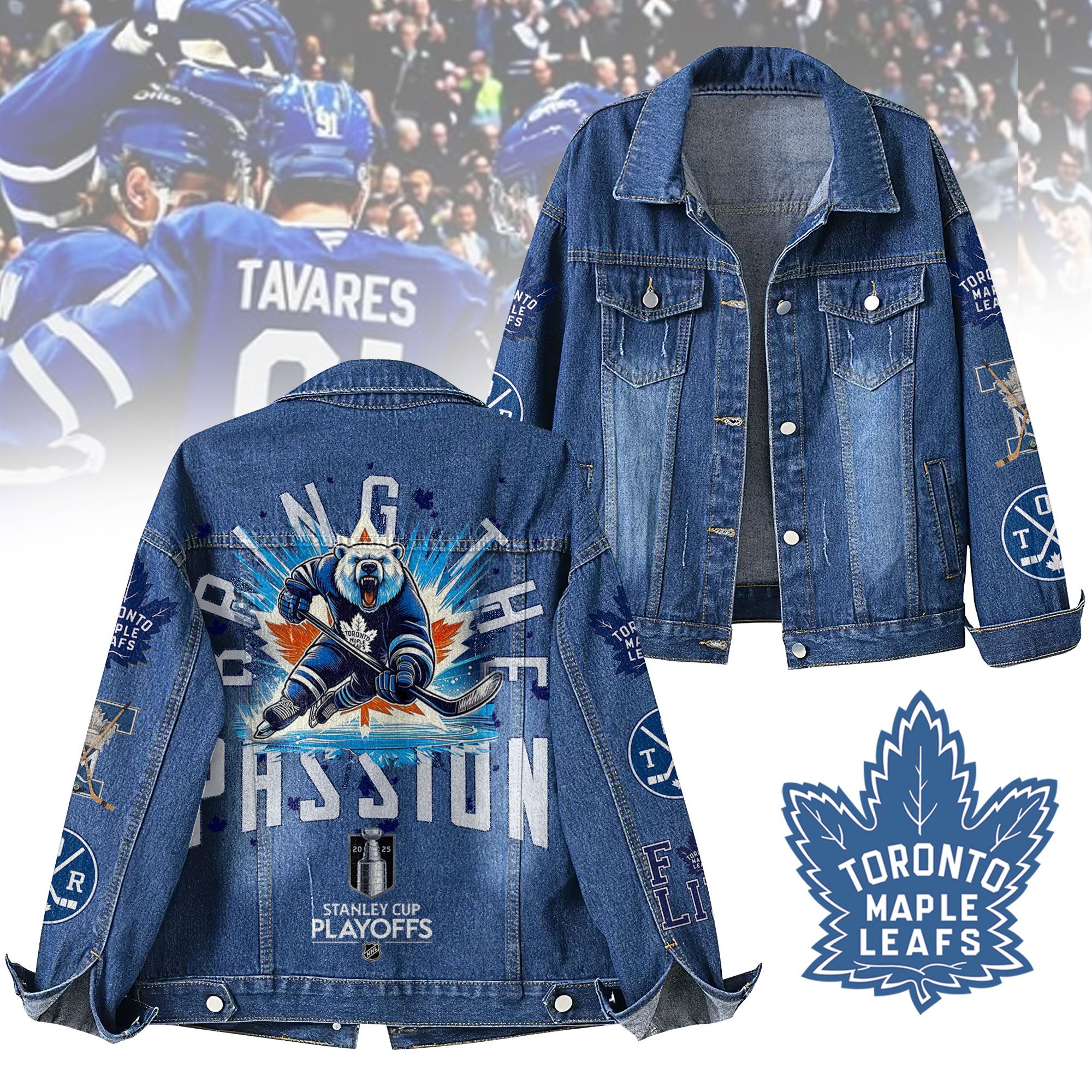 Toronto Maple Leafs NHL Denim Jacket Gift For Fans