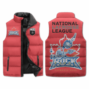 Toronto Rock NLL Style Sleeveless Puffer Jacket For Fans