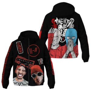 Twenty One Pilots Music Style Windbreaker Jacket For Fans
