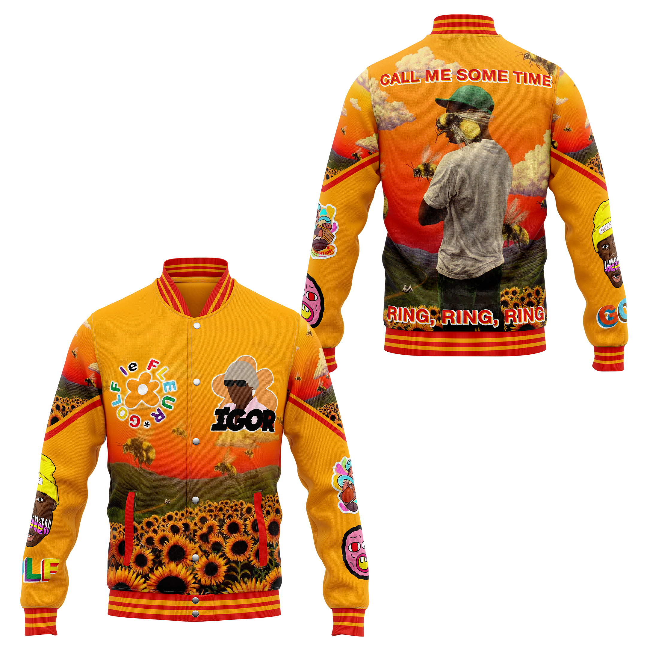 Tyler, The Creator Music Style Baseball Jacket For Fans