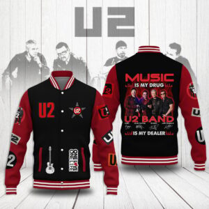 U2 Music Style Baseball Jacket For Fans