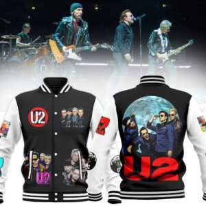 U2 Music Style Baseball Jacket For Fans