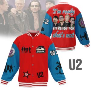 U2 Music Style Baseball Jacket For Fans