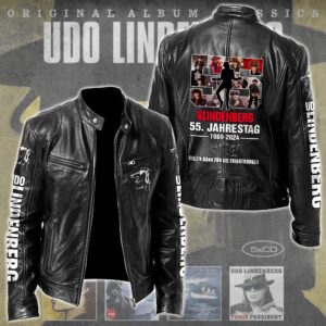 Udo Lindenberg Music Style Leather Jacket For Fans