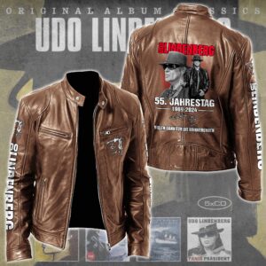 Udo Lindenberg Music Style Leather Jacket For Fans