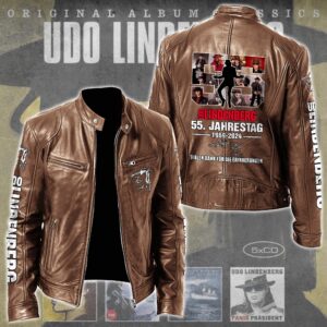 Udo Lindenberg Music Style Leather Jacket For Fans