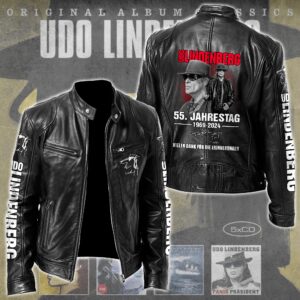 Udo Lindenberg Music Style Leather Jacket For Fans