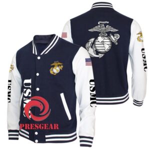 United States Marine Corps Style Baseball Jacket For Fans
