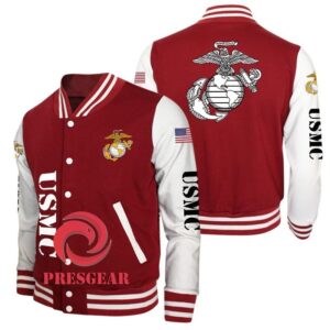 United States Marine Corps Style Baseball Jacket For Fans
