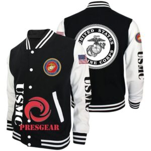 United States Marine Corps Style Baseball Jacket For Fans