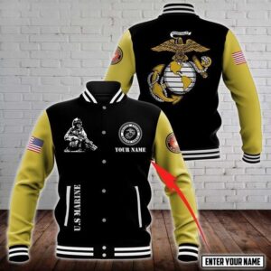 United States Marine Corps Style Baseball Jacket For Fans