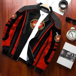 United States Marine Corps Style Bomber Jacket For Fans