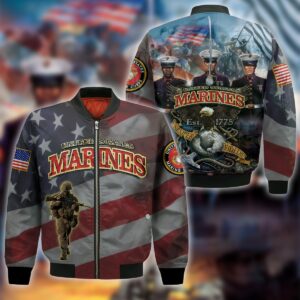 United States Marine Corps Style Bomber Jacket For Fans