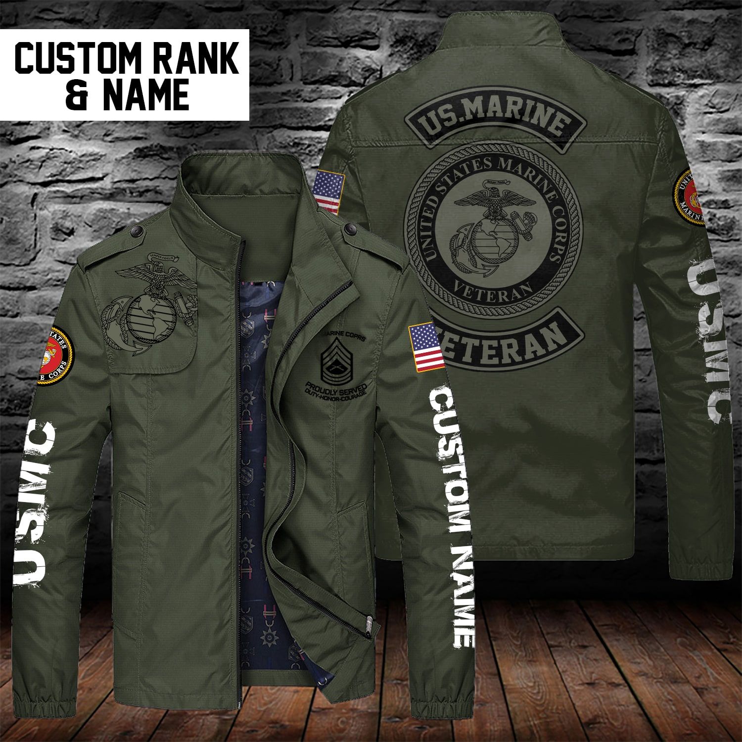 United States Marine Corps Style Military Jacket For Fans