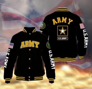 US Army Style Baseball Jacket For Fans