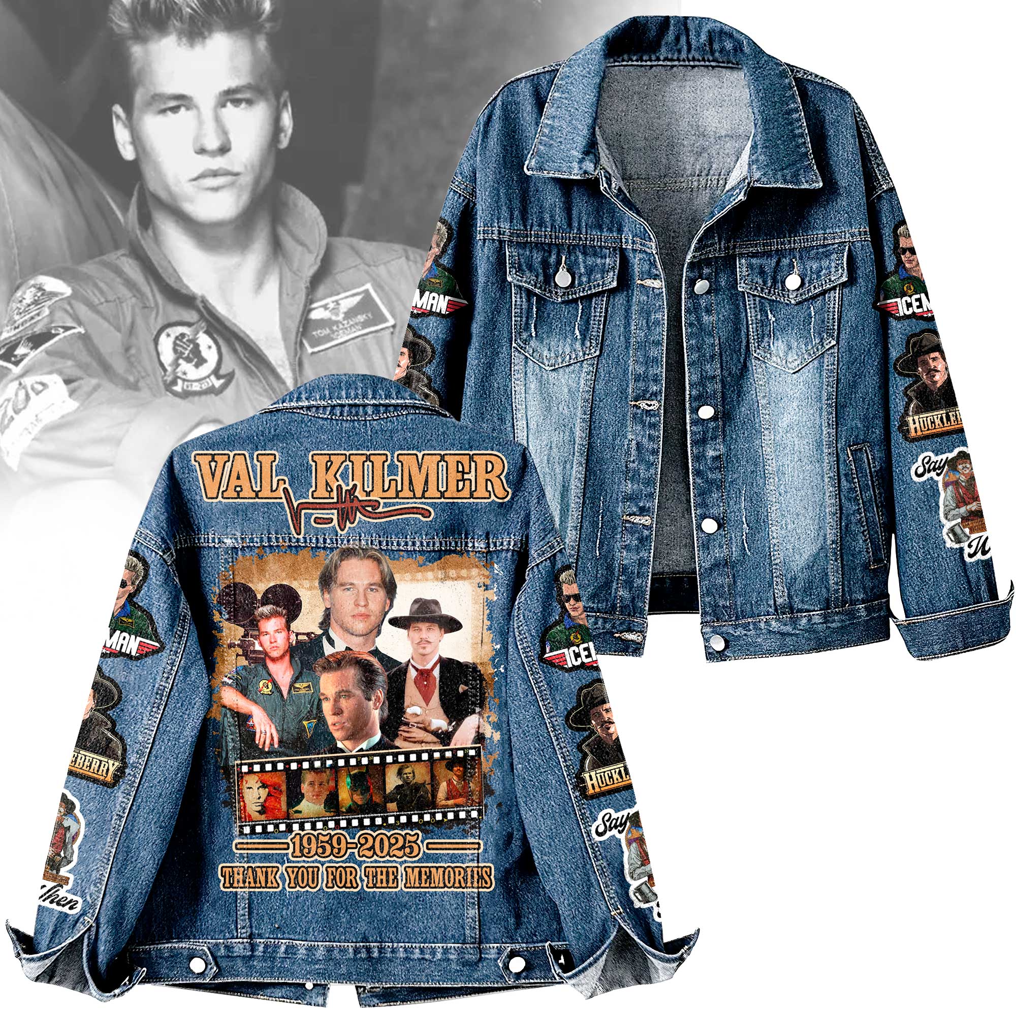 Val Kilmer Music Denim Jacket Gift For Fans