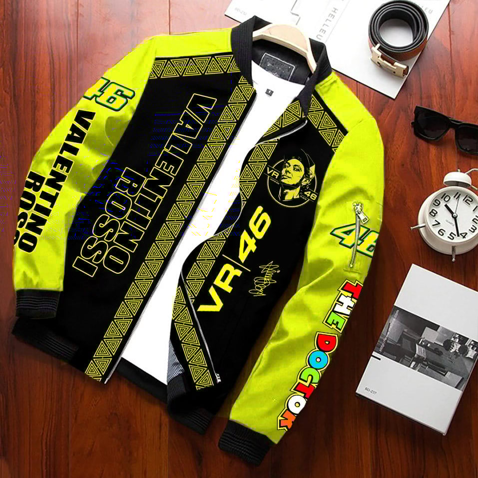 Valentino Rossi MotoGP Style Bomber Jacket For Fans