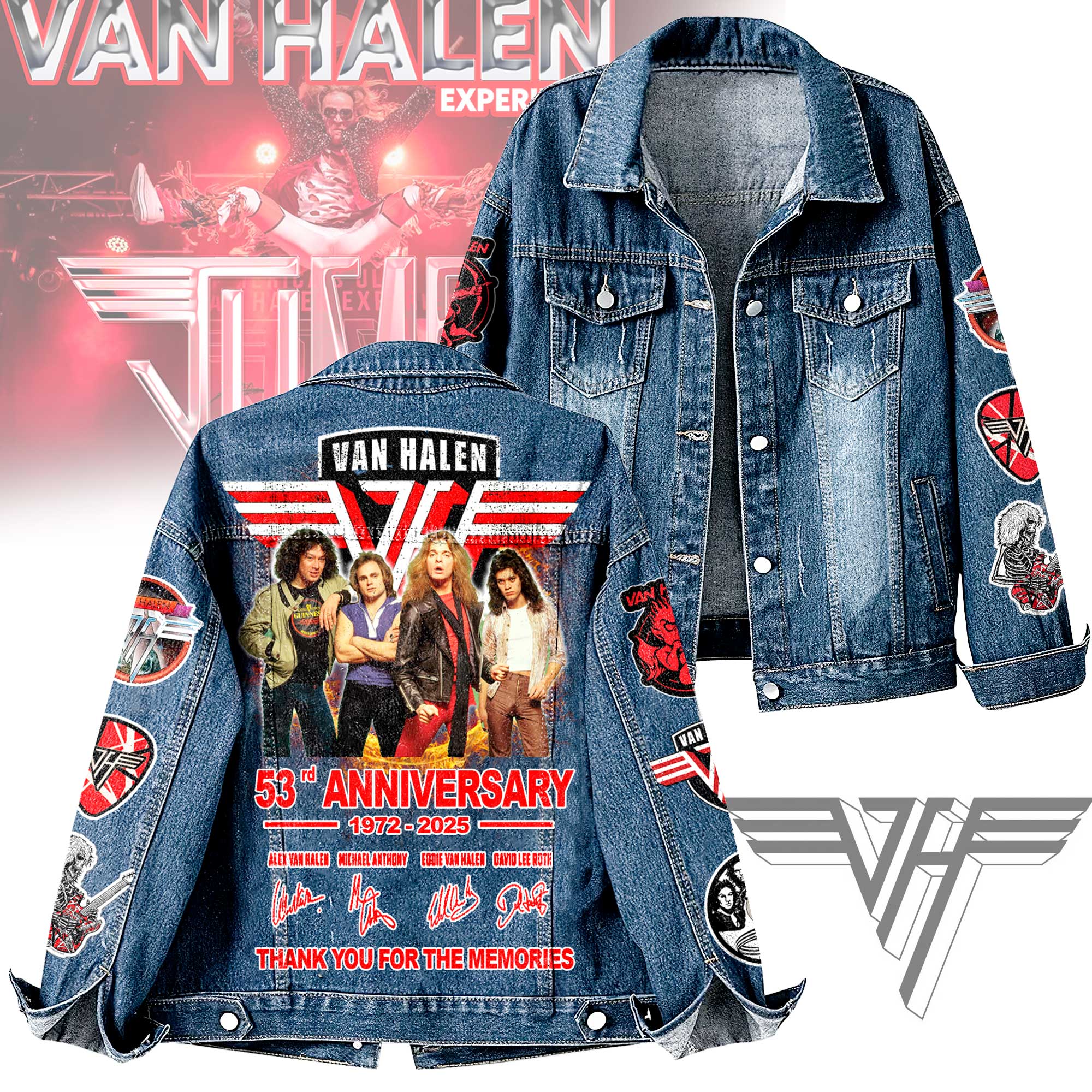 Van Halen Music Denim Jacket Gift For Fans