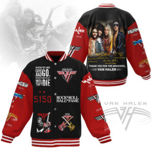 Van Halen Music Style Baseball Jacket