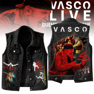 Vasco Rossi Music Style Sleeveless Jacket For Fans