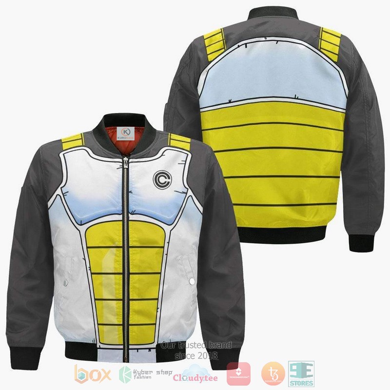 Vegeta Capsule Corp Uniform Dragon Ball Anime Style Bomber Jacket For Fans