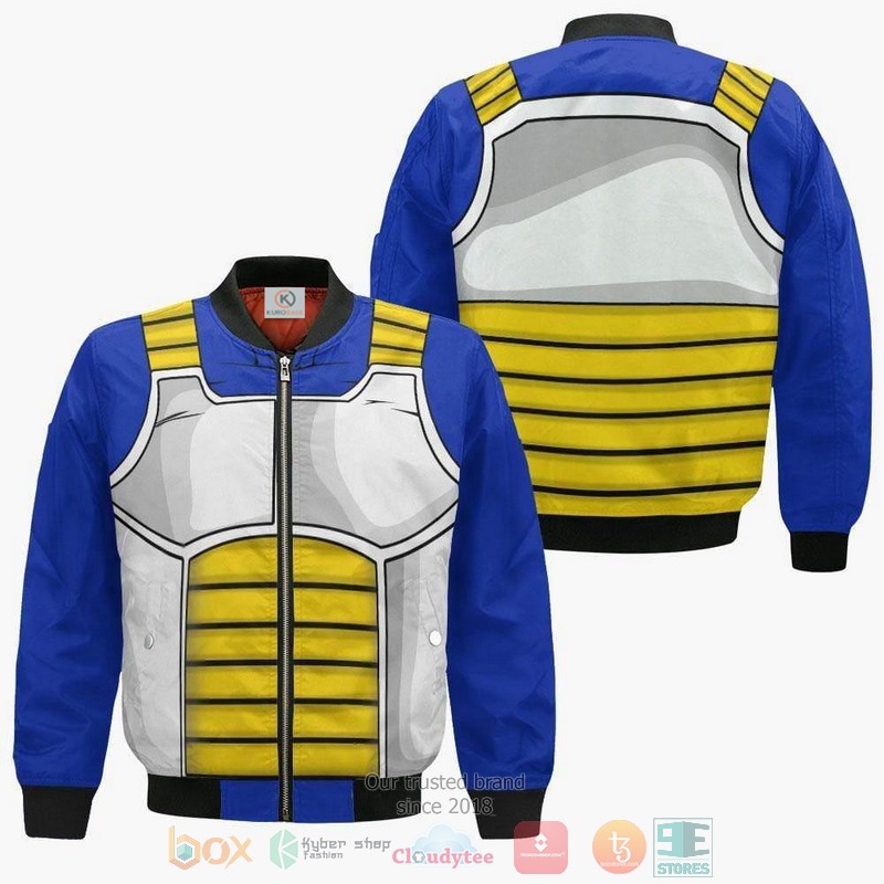 Vegeta Uniform Dragon Ball Amine Anime Style Bomber Jacket For Fans