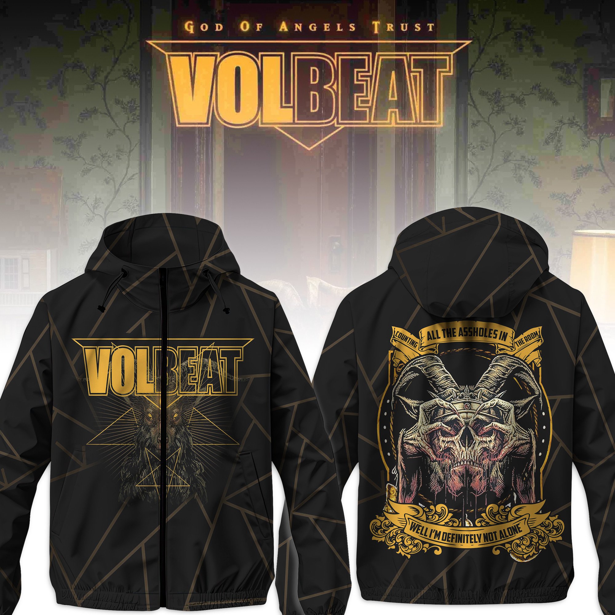 Volbeat Music Style Windbreaker Jacket