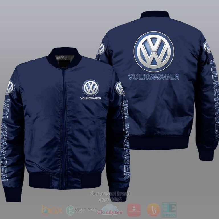 Volkswagen Car Style Bomber Jacket For Fans