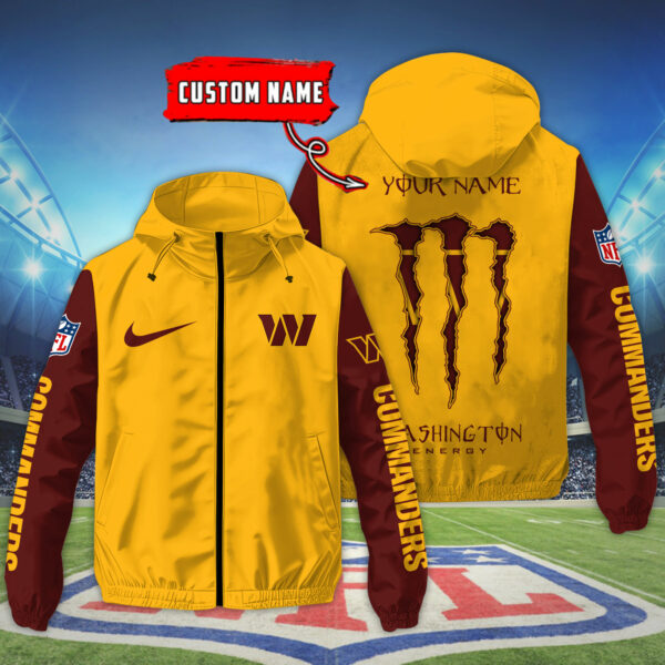 Washington Commanders NFL Personalized Style Windbreaker Jacket For Fans