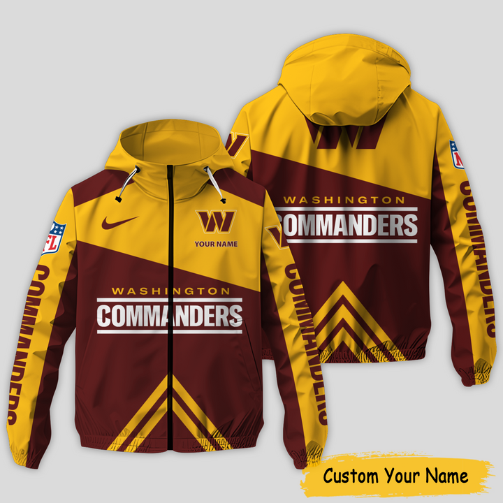 Washington Commanders NFL Personalized Style Windbreaker Jacket For Fans