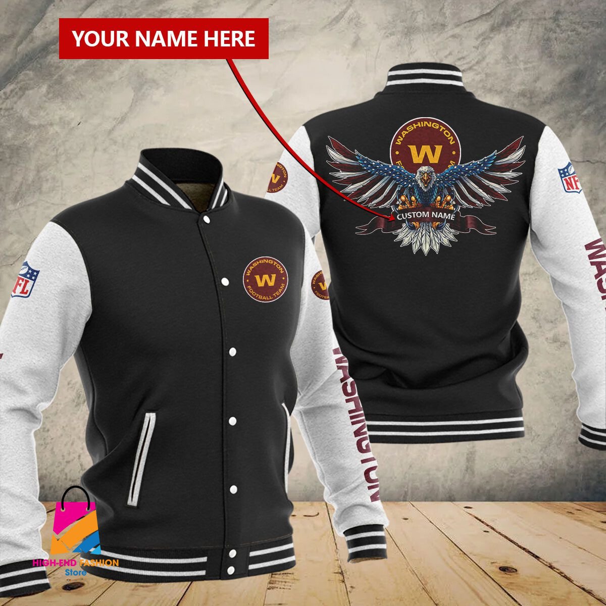 Washington Commanders NFL Style Baseball Jacket For Fan