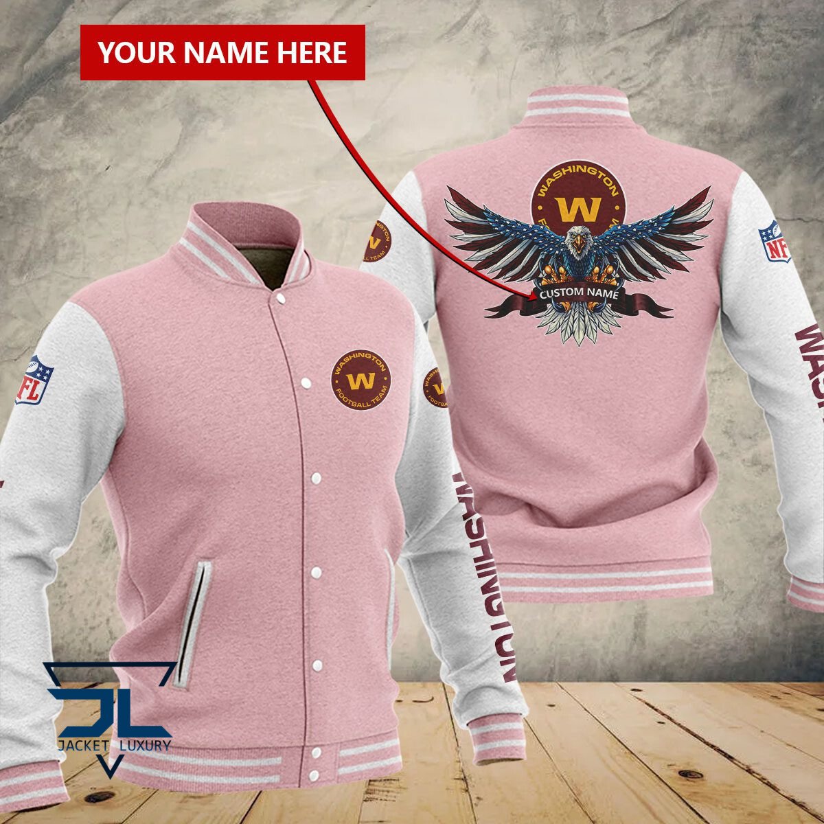 Washington Commanders NFL Style Baseball Jacket For Fan