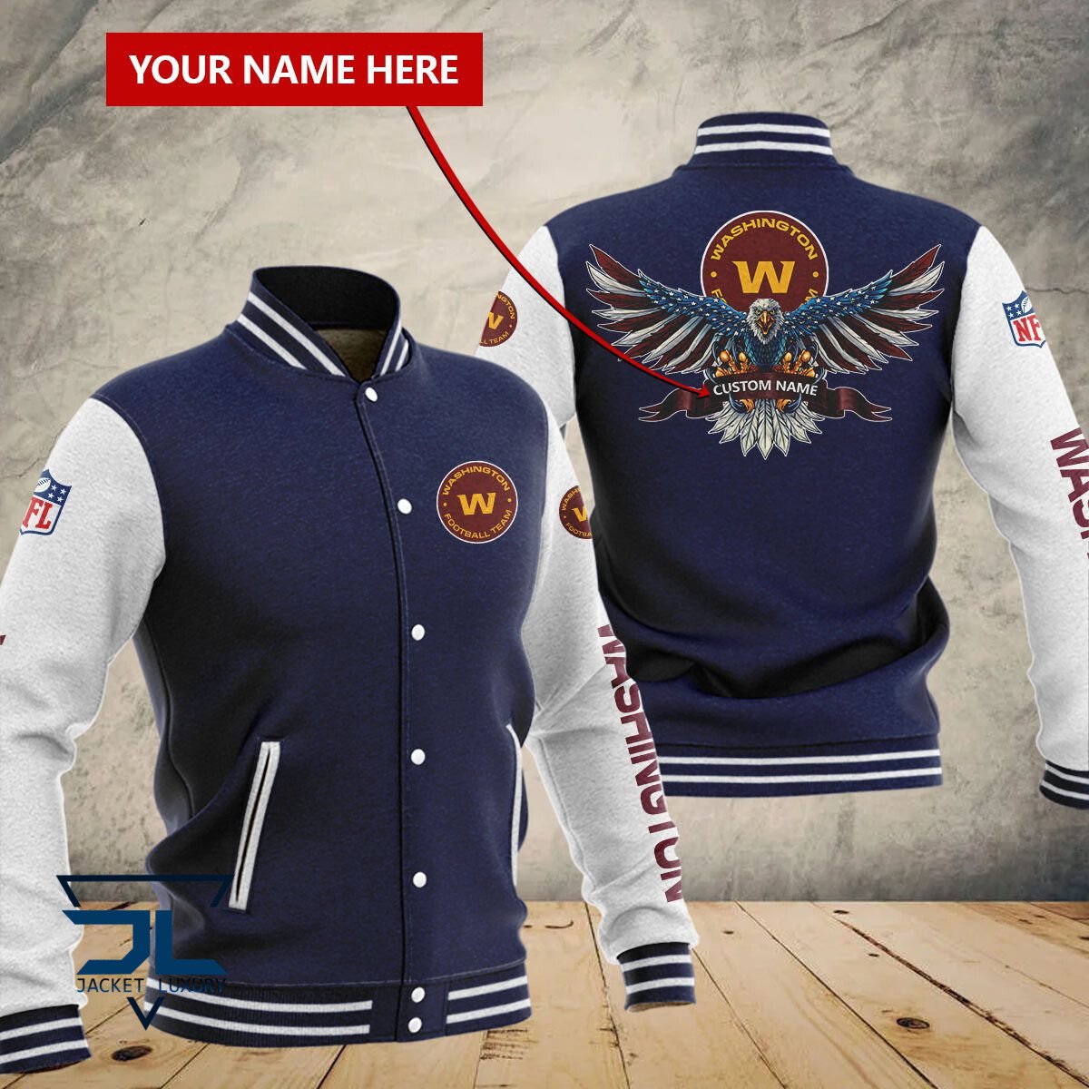 Washington Commanders NFL Style Baseball Jacket For Fan