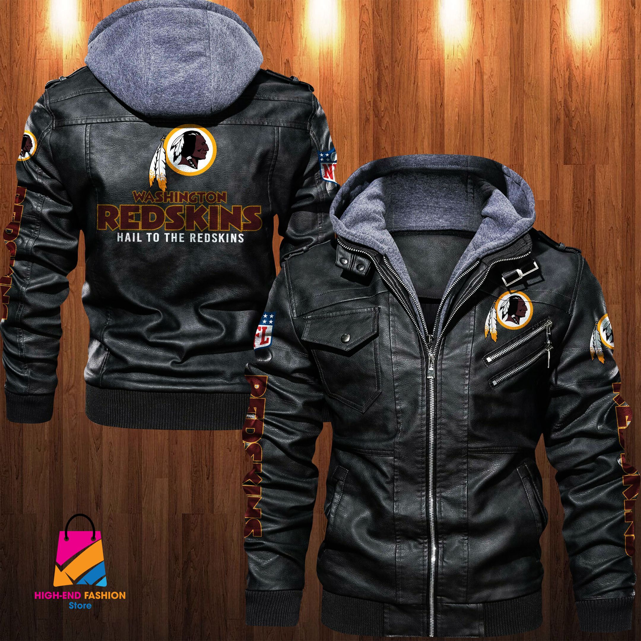 Washington Commanders NFL Style Leather Jacket For Fan