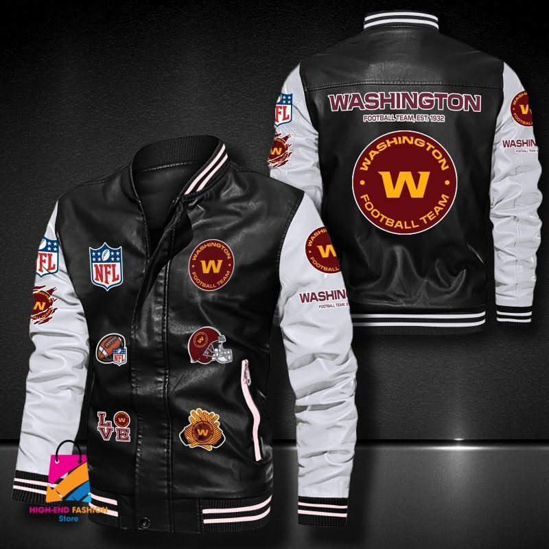 Washington Commanders NFL Style Leather Jacket For Fan