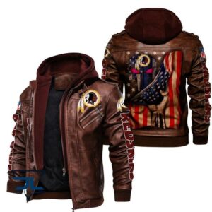 Washington Commanders NFL Style Leather Jacket For Fan