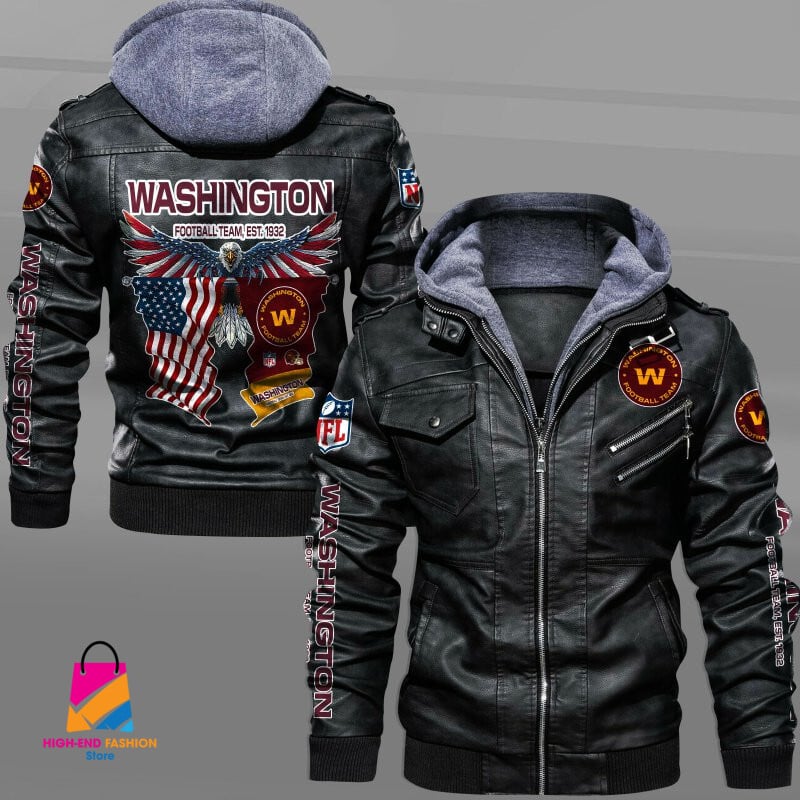 Washington Commanders NFL Style Leather Jacket For Fan