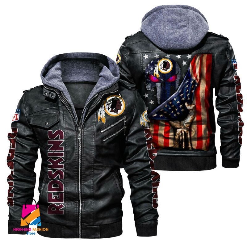Washington Commanders NFL Style Leather Jacket For Fan