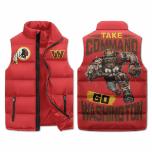 Washington Commanders NFL Style Sleeveless Puffer Jacket For Fans
