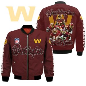 Washington Football Team NFL Style Bomber Jacket For Fans