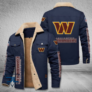 Washington Football Team NFL Style Fleece Thermal Cotton Jacket For Fans