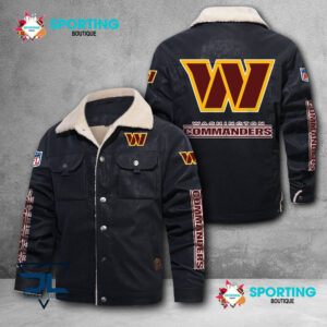 Washington Football Team NFL Style Fleece Thermal Cotton Jacket For Fans