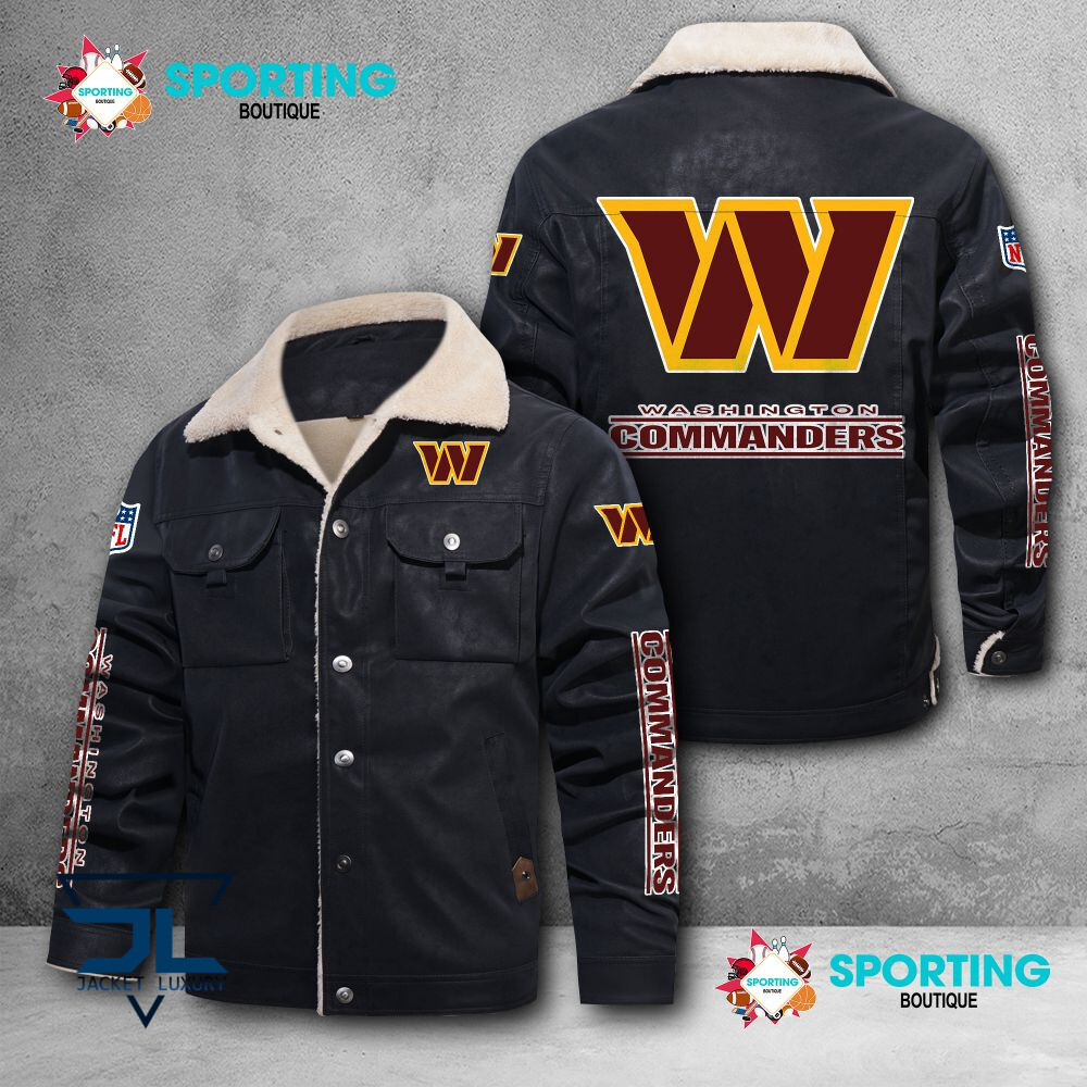 Washington Football Team NFL Style Fleece Thermal Cotton Jacket For Fans