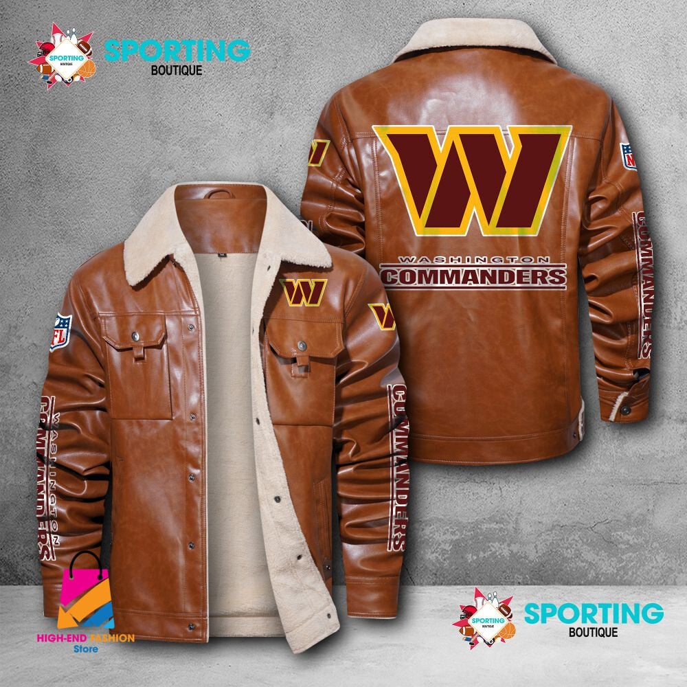 Washington Football Team NFL Style Leather Jacket For Fans