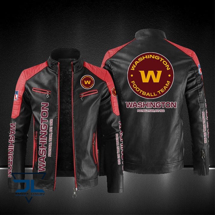 Washington Football Team NFL Style Leather Jacket For Fans