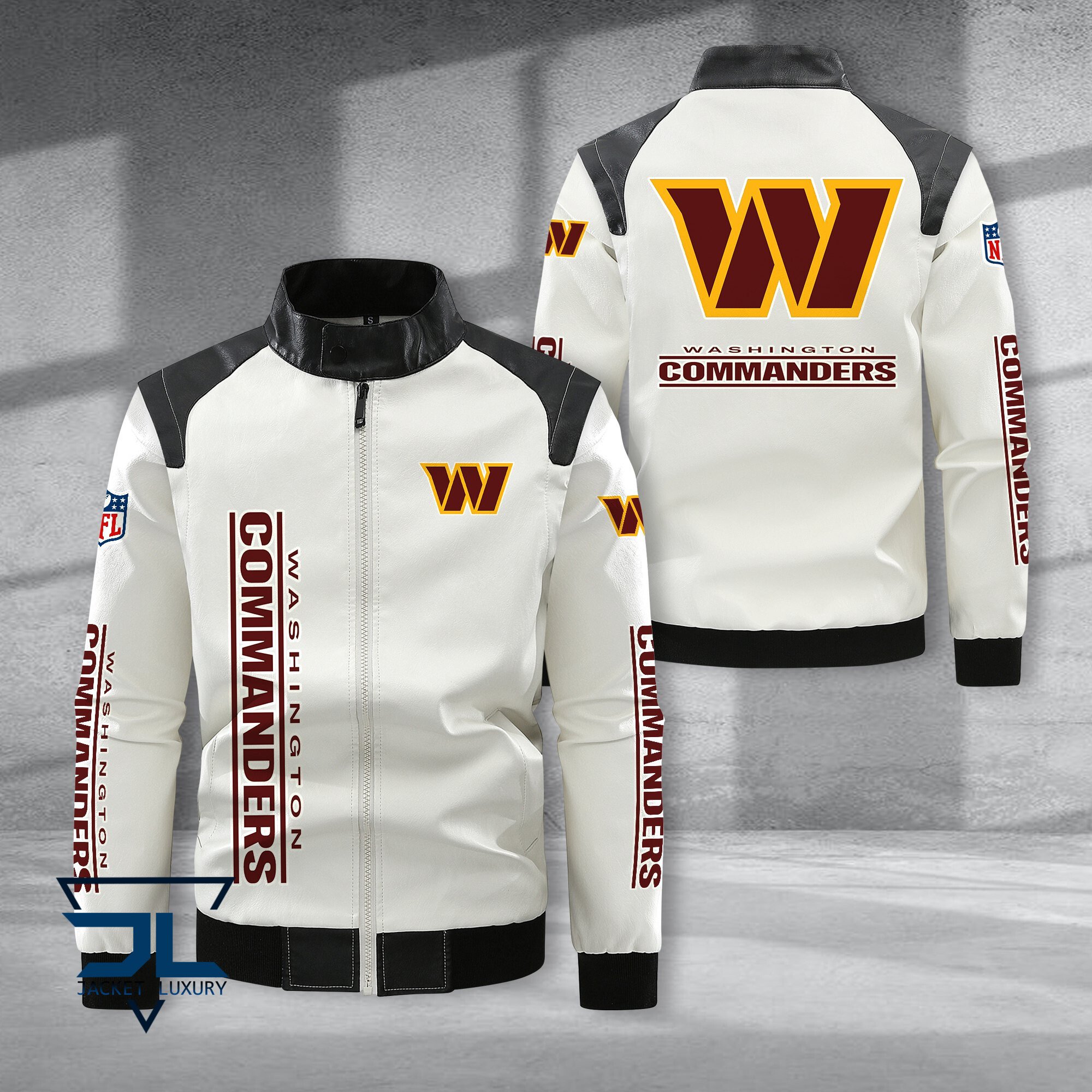 Washington Football Team NFL Style Leather Jacket For Fans