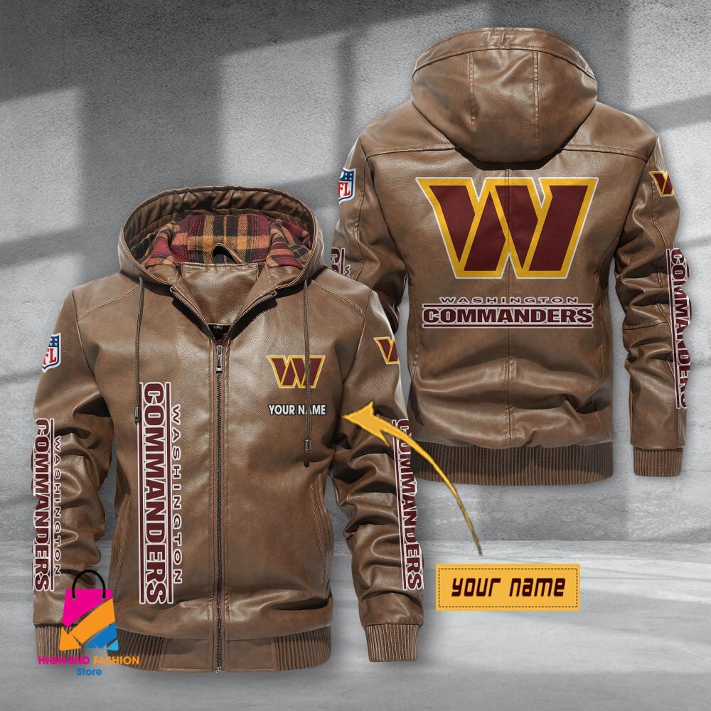 Washington Football Team NFL Style Leather Jacket For Fans