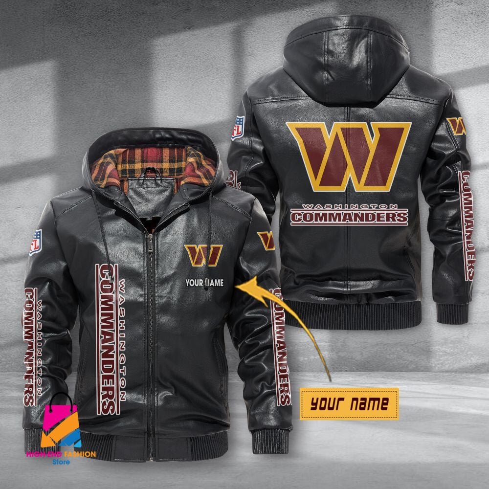 Washington Football Team NFL Style Leather Jacket For Fans