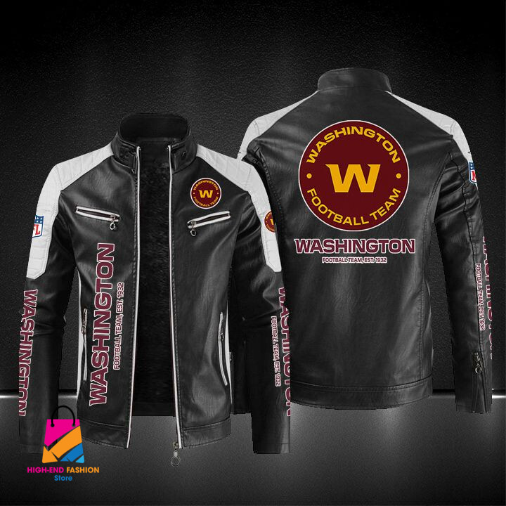 Washington Football Team NFL Style Leather Jacket For Fans